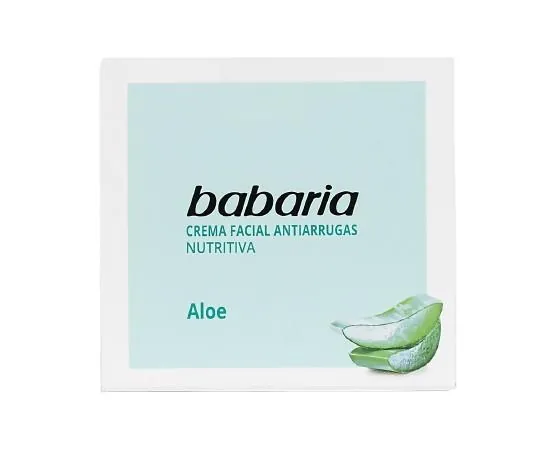 Крем для обличчя Babaria Aloe проти зморшок з алое вера, 50 мл
