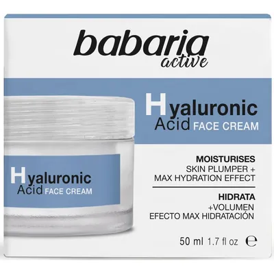 Крем для обличчя Babaria Hyaluronic Acid з гіалуроновою кислотою, 50 мл