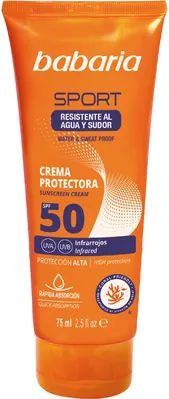 Крем сонцезахисний Babaria Sun SPF50 Sport для обличчя, 75 мл