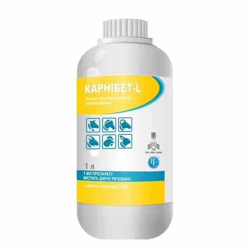 Карнівет L (ДЛЯ ТВАРИН) розчин для перорального застосування, 1 л
