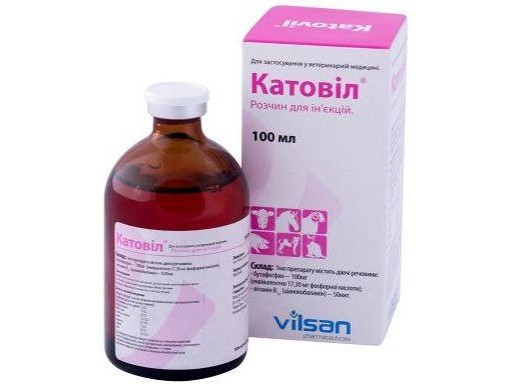 Катовил (ДЛЯ ЖИВОТНЫХ) раствор для инъекций, 100 мл