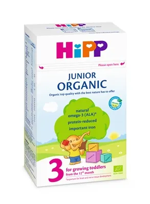 Молоко сухе органічне HiPP Organic 3 Junior, для дітей з 12 місяців, 500 г
