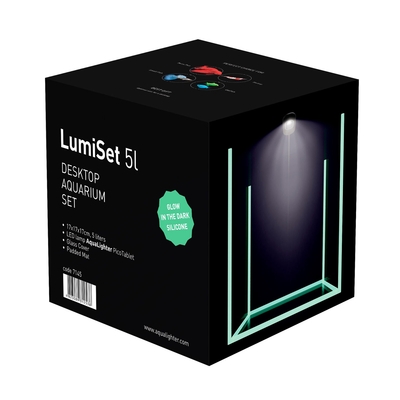 Аквариумный набор Collar LumiSet 7145 со светонакопительными швами, 5 л