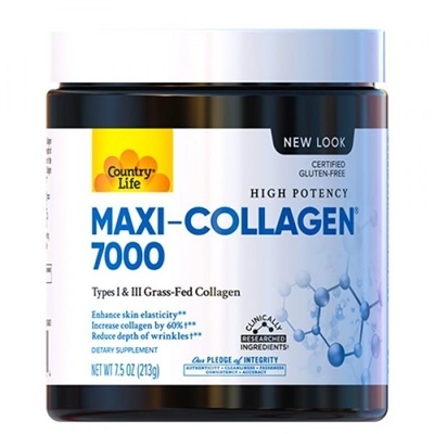 Коллаген Country Life Maxi-Collagen (коллаген 1 и 3 типов + биотин), 213 г