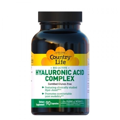 Гиалуроновая кислота комплекс Country Life Hyaluronic Acid Complex, 90 капсул