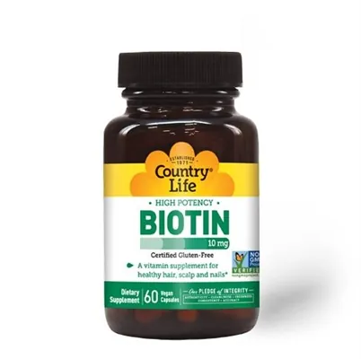 Біотин Country Life Biotin 10 000 мкг, 60 капсул