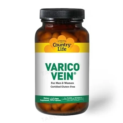 Вітамінно-мінеральний комплекс проти варикозу Country Life Varico Vien капсули №60