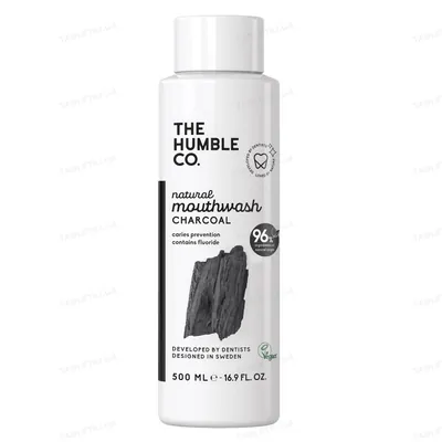 Ополіскувач для порожнини рота The Humble Co. з вугіллям, 500 мл