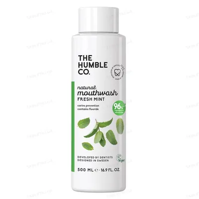 Ополіскувач для порожнини рота The Humble Co. зі смаком свіжої м'яти, 500 мл