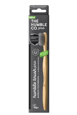 Зубная щетка Humble PRO Silver ION Натуральная бамбуковая с антибактериальной щетиной, 1 штука