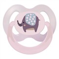 Пустышка латексная Baby-Nova 25744 ортодонтическая с рисунком и кольцом 0-6 месяцев, 2 шт