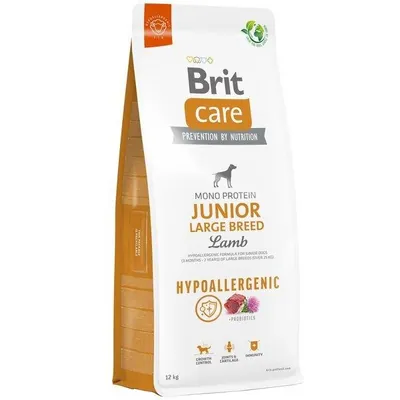Корм сухий Brit Care Dog Hypoallergenic Junior Large Breed гіпоалергенний для молодих собак великих порід з ягням, 12 кг