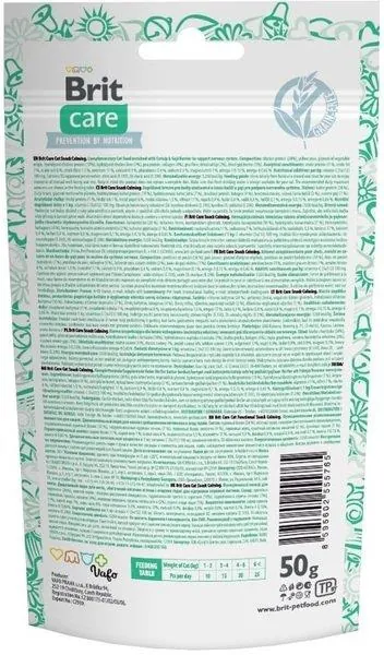 Ласощі для котів Brit Care Crunchy Cracker Calming курка, котяча м’ята і ягоди годжі, 50 г