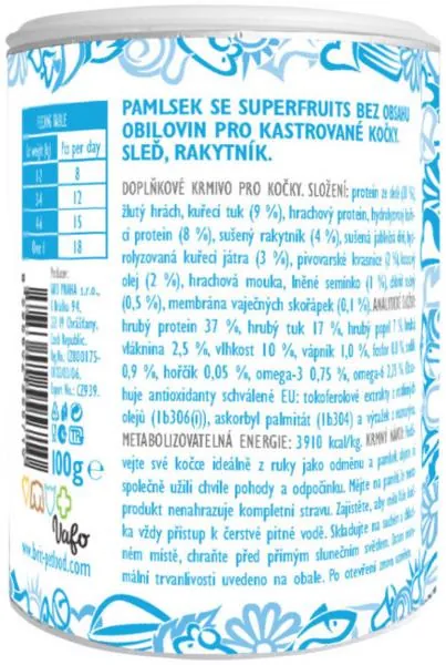 Ласощі для котів Brit Care Superfruits Snack Herring хрусткі оселедець, 100 г