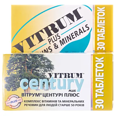 Вітрум Центурі Плюс таблетки, в/плів. обол. №30 у флак.
