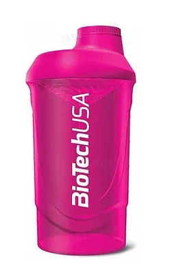 Шейкер BioTech Wave рожевий, 600 мл