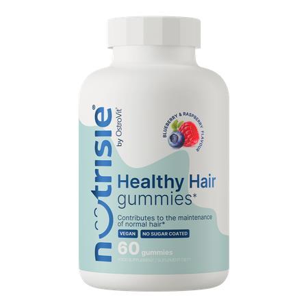Комплекс для волос, кожи и ногтей OstroVit Nutrisie Healthy Hair черника-малина, 60 жевательных конфет
