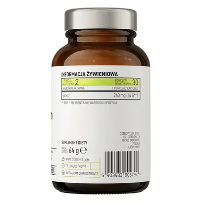 Магнію цитрат OstroVit Pharma Magnesium Citrate, 60 капсул