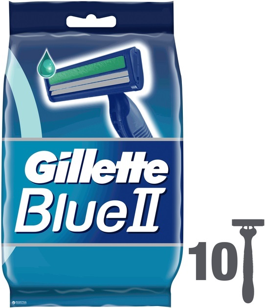 Бритви Gillette Blue 2 одноразові, 10 шт