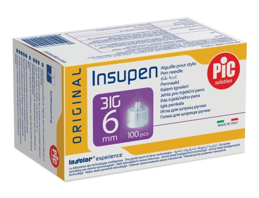 Игла для шприц-ручки Insupen G31 (0,25 x 6 мм), 100 штук