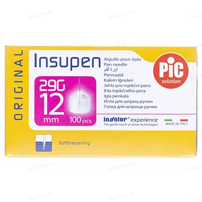 Голка для шприц-ручки Insupen G29 (0,33 x 12 мм), 100 штук