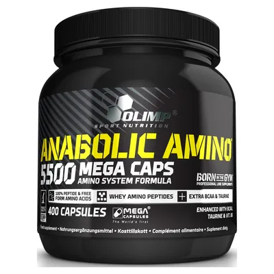 Амінокислоти Olimp Anabolic Amino 5500 Mega, 400 капсул