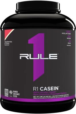Протеин R1 (Rule One) Casein клубника и крем, 1820 г