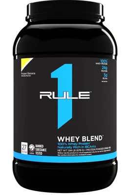 Протеїн сироватковий змішаний Rule One R1 Whey Blend, банан, 878 г