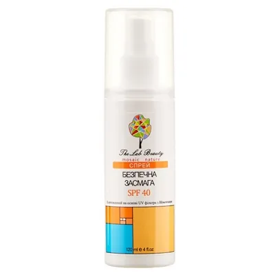 Спрей сонцезахисний The Lab Beauty Безпечна засмага, SPF 40, 120 мл