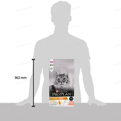Корм сухий для котів Purina Pro Plan Elegant Adult 1+ з лососем, 1,5 кг
