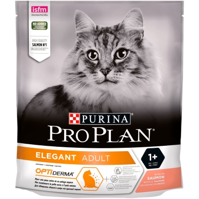 Корм сухой для котов Purina Pro Plan Elegant с лососем, 400 г