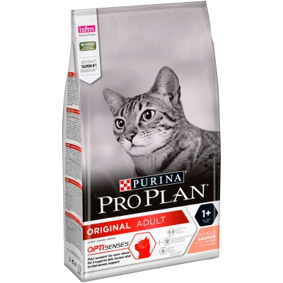 Корм сухий для котів Purina Pro Plan Original Adult 1+ з лососем, 1,5 кг