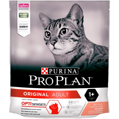 Корм сухой для котов Purina Pro Plan Original с лососем, 400 г