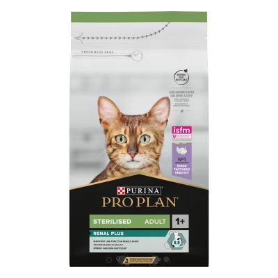 Корм сухий для котів Purina Pro Plan Sterilised Adult 1+ з індичкою, 1,5 кг
