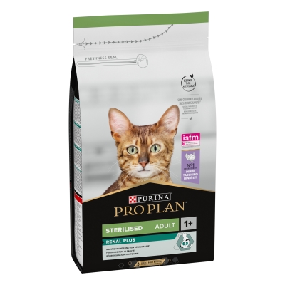 Корм сухий для котів Purina Pro Plan Sterilised Adult 1+ з індичкою, 1,5 кг