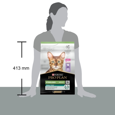 Корм сухий для котів Purina Pro Plan Sterilised Adult 1+ з індичкою, 3 кг