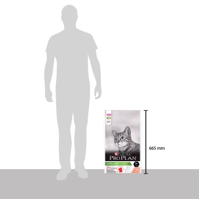 Корм сухой для котов Purina Pro Plan Sterilised с лососем, 10 кг