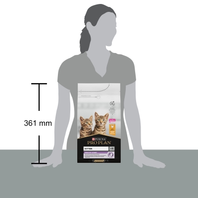 Корм сухий для кошенят Purina Pro Plan Original Kitten до 12 місяців з куркою, 1,5 кг