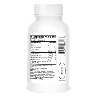 Глюкозамін хондроїтин 21st Century Glucosamine Chondroitin Plus Hyaluronic Acid + MSM Maximum Strength, 120 таблеток