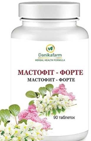 Мастофіт форте ДанікаФарм таблетки 400 мг №90