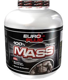 Гейнер Euro Plus Olympic Mass, 900 г, банка