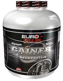 Гейнер Euro Plus Mega Protein, 825 г, банка