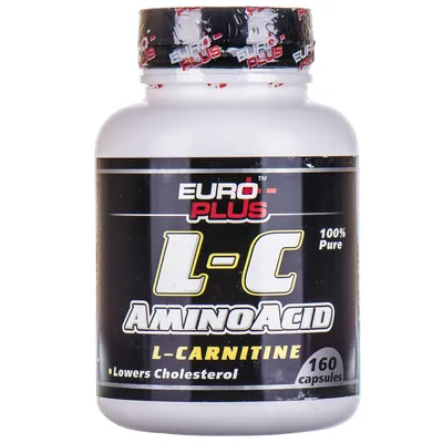L-карнітин Euro-Plus L-С Amino Acid L-Сarnitine, 160 капсул