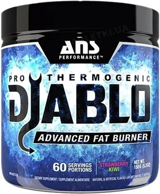 Жироспалюючий комплекс ANS Performance Pro Thermogenic Diablo зі смаком полуниці та ківі, 150 г
