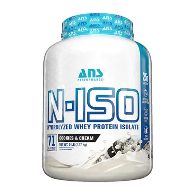 Протеїн сироватковий ізолят ANS Performance Hydrolyzed N-ISO 100%, печиво і крем, 2,27 кг