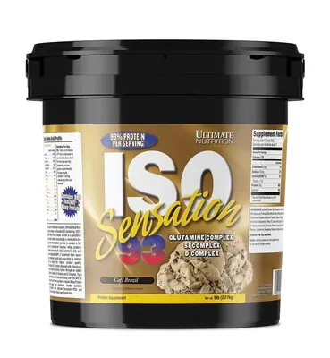 Протеїн сироватковий ізолят Ultimate Nutrition ISO Sensation 93, кава, 2,27 кг