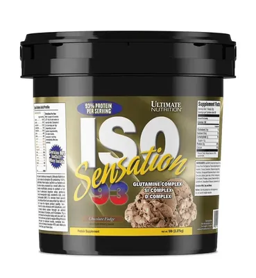 Протеїн сироватковий ізолят Ultimate Nutrition ISO Sensation 93, шоколадна помадка, 2,27 кг