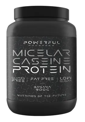 Казеїн міцелярний Powerful Progress Micelar Casein Protein банан, 900 г