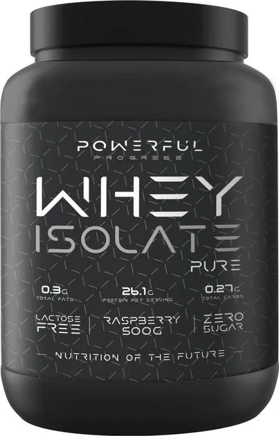 Протеїн сироватковий ізолят Powerful Progress Whey Isolate Pure малина, 500 г