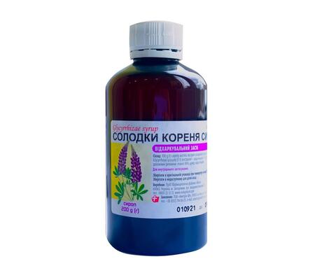 Солодки корня сироп по 200 г во флак.